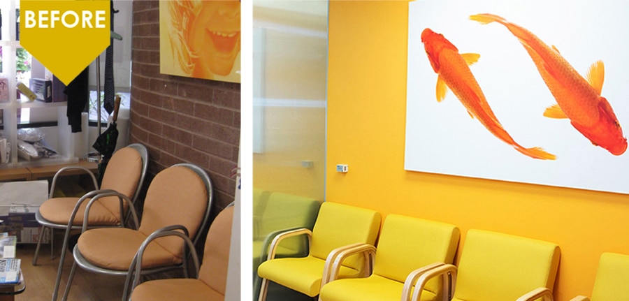 before-after-women-physical-therapy-office-kim-colwell-design