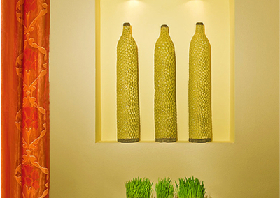 home decoration kim colwell design niche wall art orange curtain