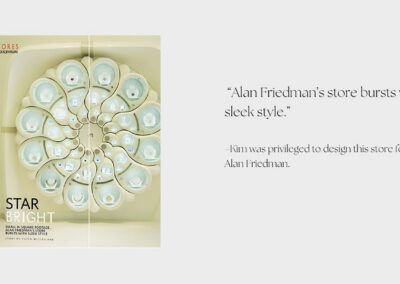Cool Stores magazine features Kim Colwell’s retail store design for the late Alan Friedman, Beverly Hills
