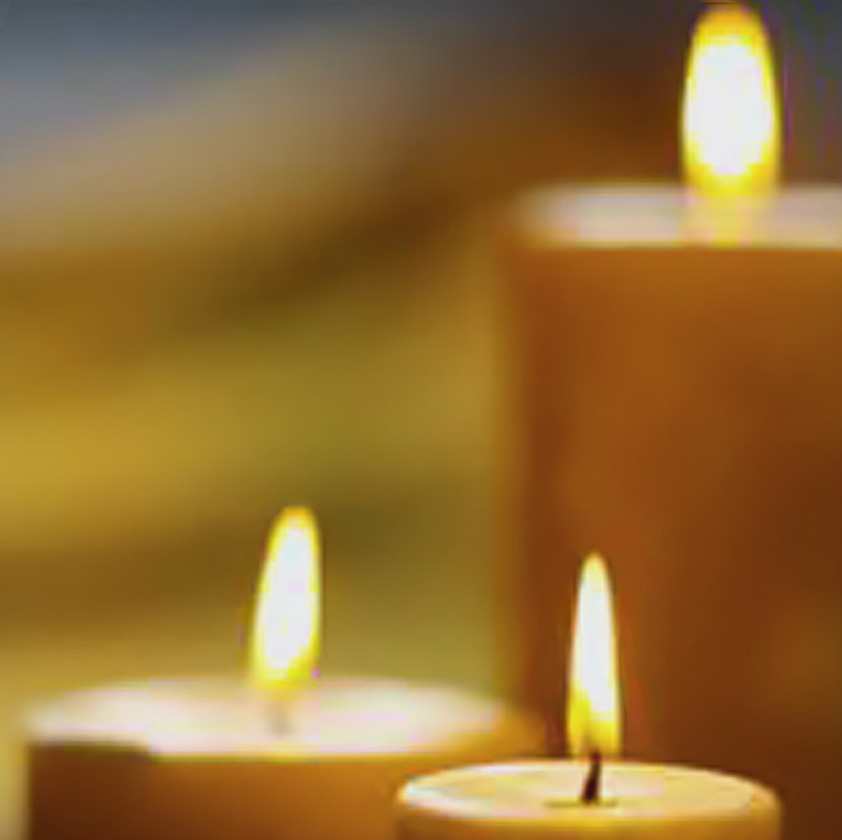 Candles burning for Kim Colwell's feng shui consultation in Los Angeles, or by zoom.