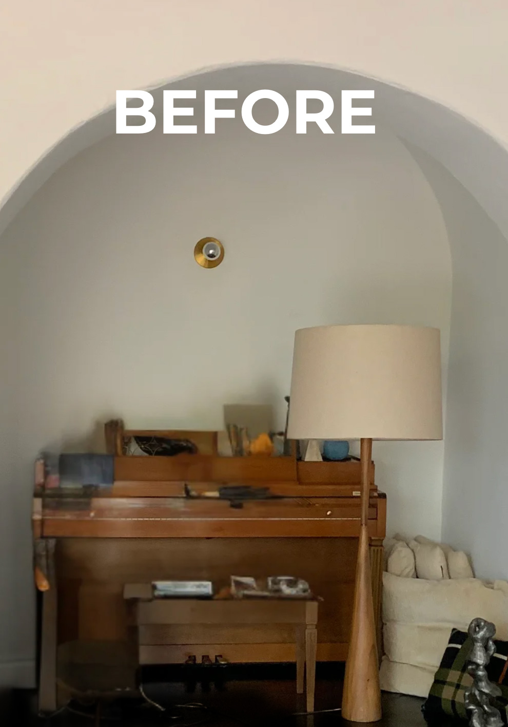 Kim Colwell's before image for her about to be refreshed nook in a client's home. See Website for transformation. 